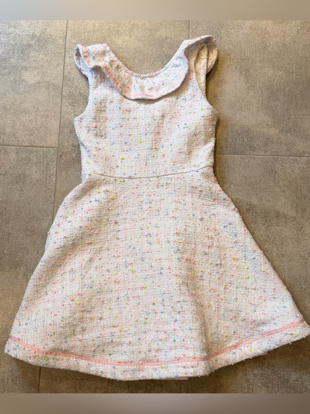 Janie & Jack Pastel Boucle Dress Size 12
